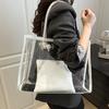 Popular Large-capacity Bag Women's Bag 2025 New Trendy Transparent Shoulder Bag Tote Bag
