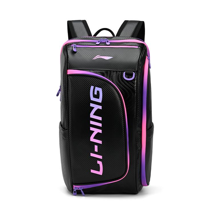Men's Bag Li-Ning Polyester Backpacks Regular Unisex Black