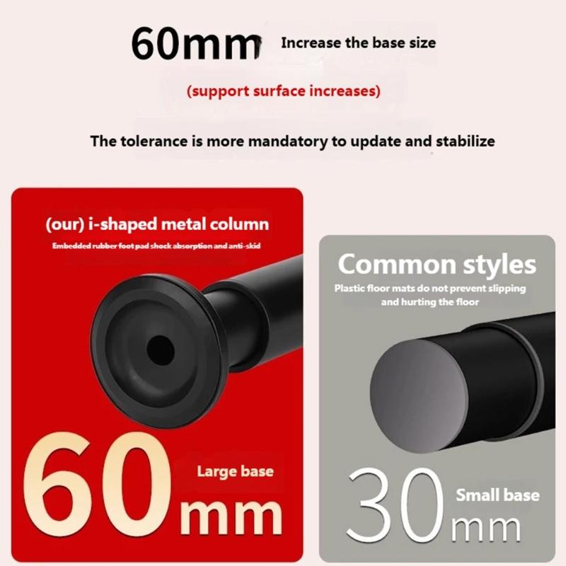 Strong Steel Adjustable Furniture Support Column Not Slip Designs Support Brackets for Home Office Stability Use