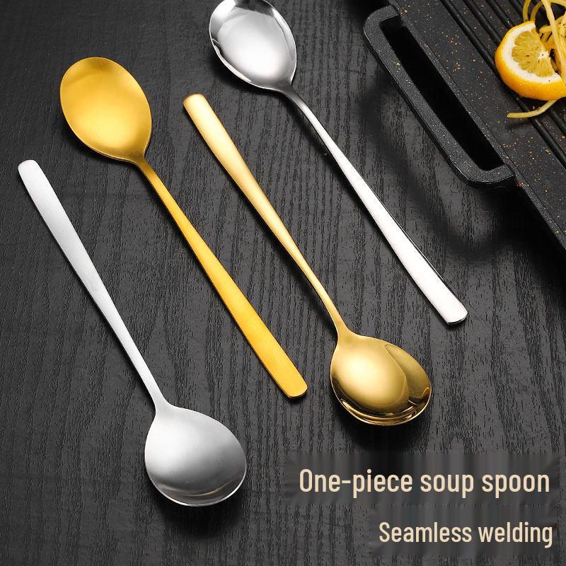 Korean Style Gold Stainless Steel Flatware Set
