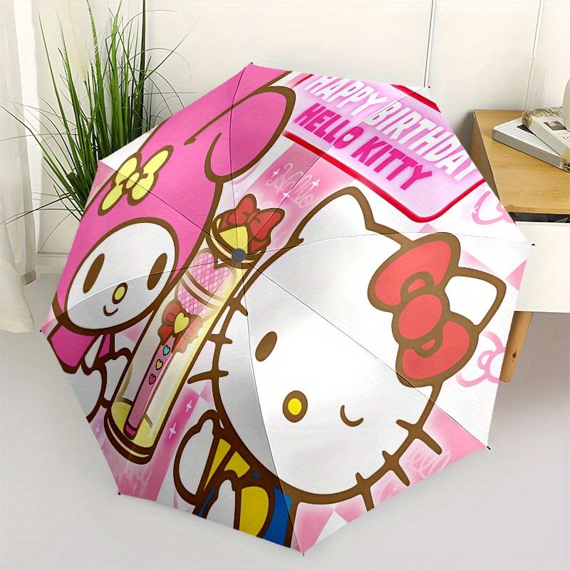 

Hello Kitty,My Melody Automatic Umbrella-Foldable, Durable 8-Bone Design, Compact and Stylish, Great for Camping, Halloween, Christmas, Moth