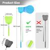 Fly Swatters- Telescopic Flyswatter Heavey Duty Set with Stainless Steel Extendable Handles for Indoor/Outdoor/Classroom/Office