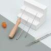 Creative Felting Needles Set Wooden Handle 3 Sizes Felting Needles Felting Needles with Bottle Professional Handmade