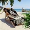 Cute Cat 3D Print Beach Towel, Large Soft Quick Dry Towel for Beach Camping Swimming