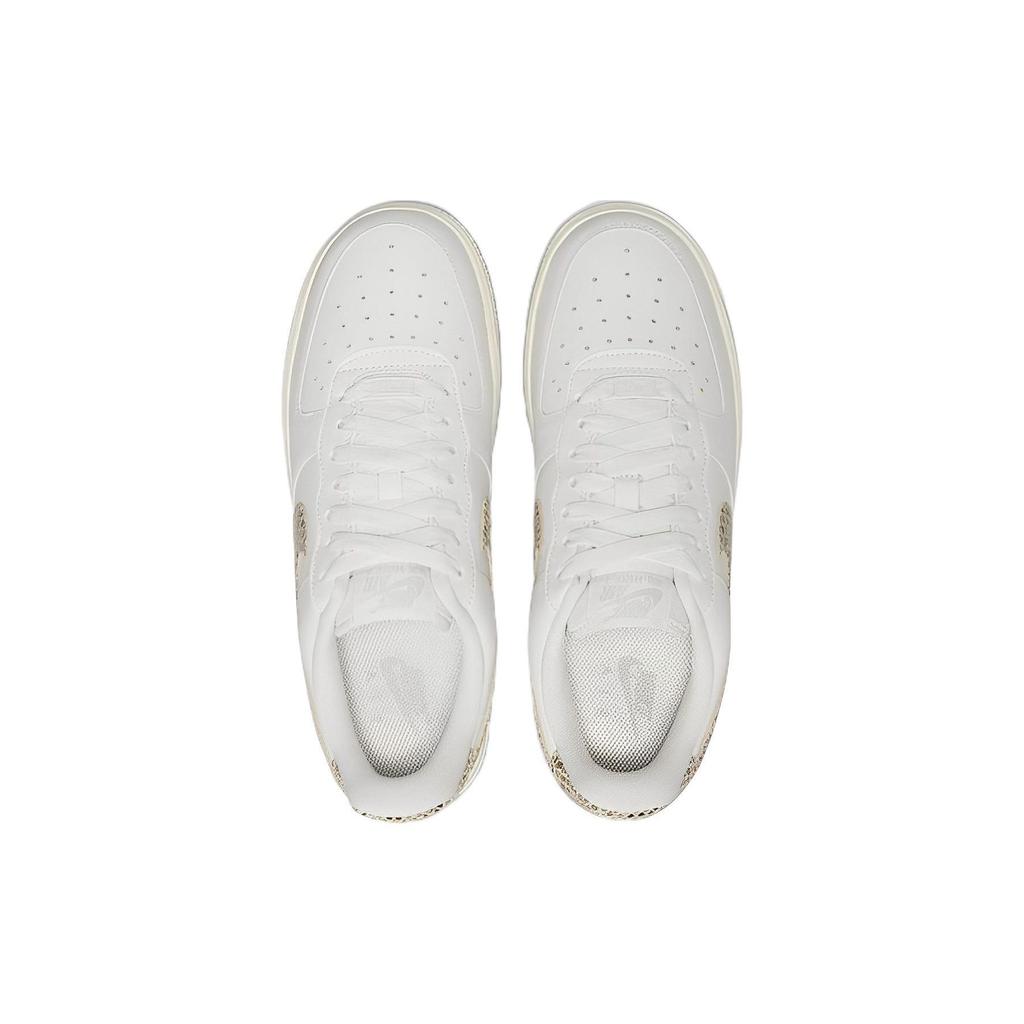 Nike Air Force 1 07 Phantom Ivory Snakeskin Women Sneakers Cream Light-Iron-Ore DD8959-002