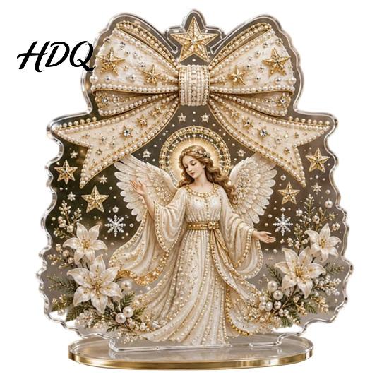 Christmas Party Supplies for Home Faux Diamond Painting Tabletop Ornaments Beginner-Friendly DIY Acrylic Rhinestone Art Gift Friends Craft