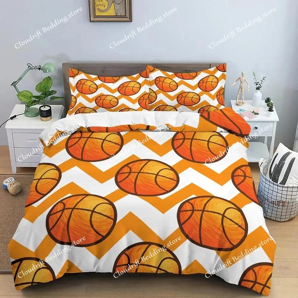 Basketball Duvet Cover Set Hit The Broken Wall Ball Theme Bedding Set For Kids Teens Queen King Size Soft Quilt Cover026