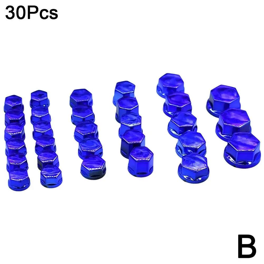 Univerzální 30KS motocyklový modelovací pokovovací matice dekorativní šroubovací víčko Pro Yamaha FZ1 FAZER FZ6 FZ6R FZ8 XJ6 MT01 MT03 MT-07 H3L6