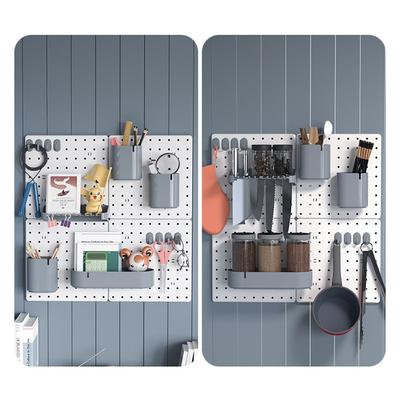 New PP Perforated Board Punch-free Household Desk Organization Wall Storage Kitchen