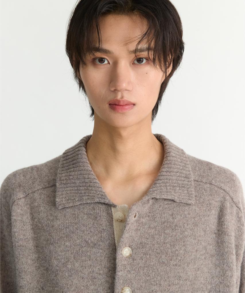 NONBLANK Wool Collar Knit_Dormouse Beige