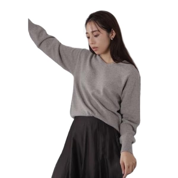 Natural Beauty Basics Fox Blend Gentle Knit Mocha Beige Women's Sweater,