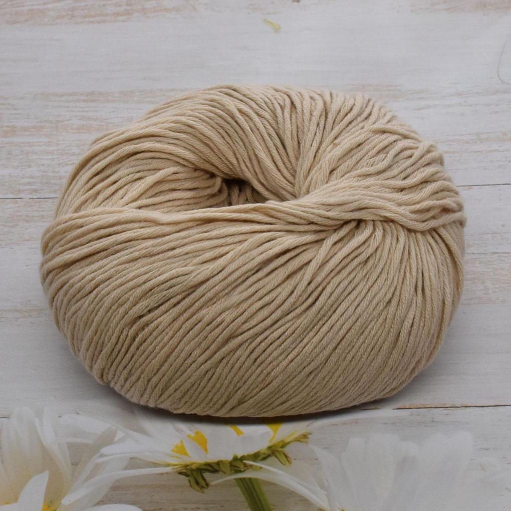 6-Pack Premium Combed Cotton Yarn for Crochet & Knitting - 100% Soft Hand Knitting Yarn, 50g/Skein 125m/Skein, Smooth Craft Yarn for DIY Home Projects