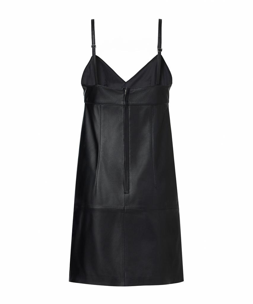 Beleudemaleu Italian Napa Lambskin Bustier Dress