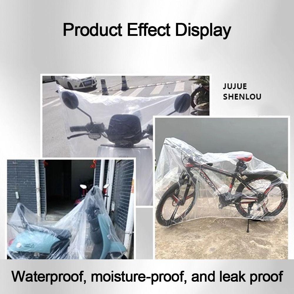 Dust Proof Waterproof Cover Transparent Electric Bicycle Cover New Motorcycle Cover
