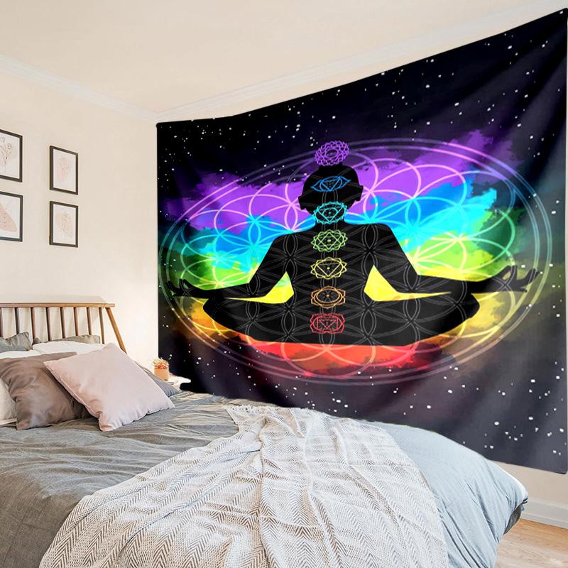 Chakra Balance Meditation Tapestry Room Decoration Wall Hanging for Living Room Bedroom, Dormitory, Birthday and Christmas Gifts