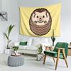 Hedgehog Tapestry Decor Art Aesthetic Tapestries for Living Room Bedroom Home Wall Cloth Wall Hanging