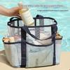 Handliche Strandtasche Große Kapazität Reise Badeanzug Aufbewahrungs-Organizer Tragbare Tote Tasche Schwimm-Netz Tasche für den Urlaub Neue Sporttasche