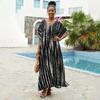 Bohemian Beach Kaftan Dresses for Women Tie Dye Summer Maxi Robe Summer Swimsuit Cover Ups Holiday Bathing Suits Factory Supply Big Sales