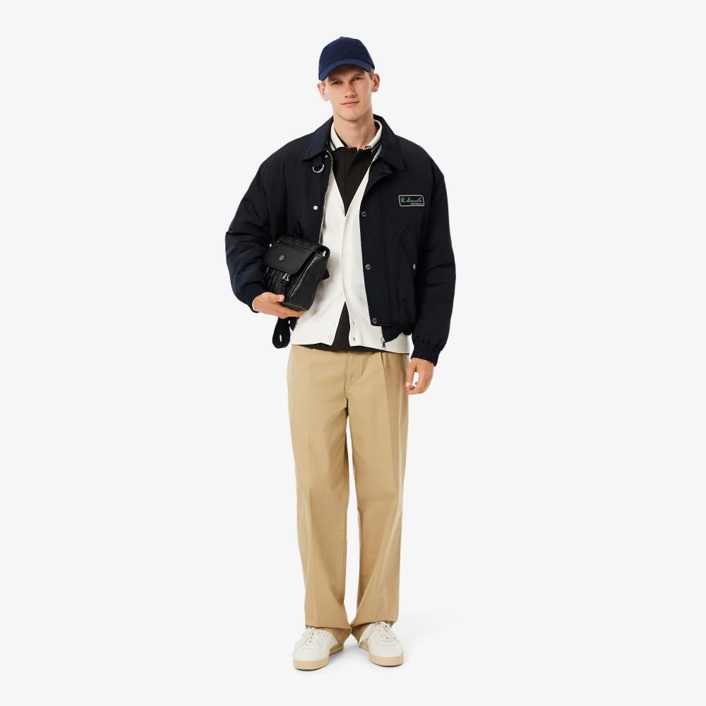 [lacoste] Men's Cotton Rib Cardigan AH5338-55N70V