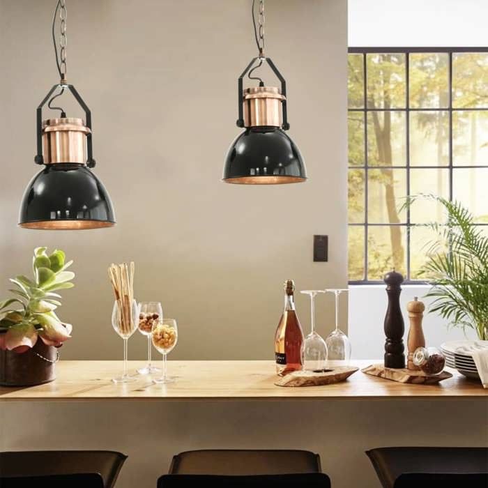 VidaXL 2x Plafonniers Lampes Suspendues Lumière Eclairage de Salon Salle de Séjour Salle à Manger Hall d'Entrée Maison 50868