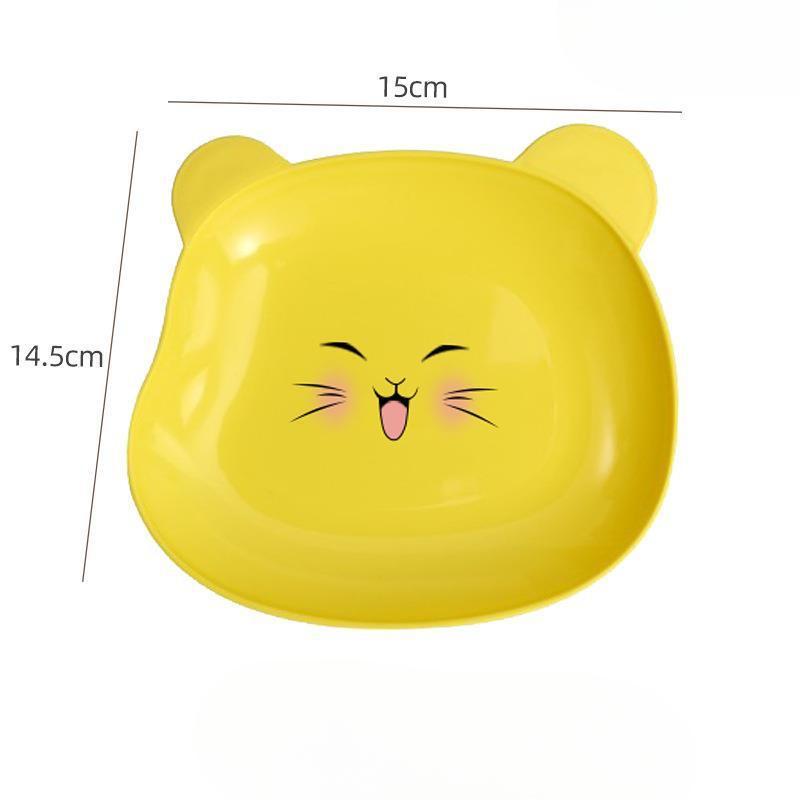 

Мультяшные маленькие тарелки с подставками Тарелки для мусора Квадратные тарелки для сухофруктов Маленькие блюдца Yellow Meow Meow [1pc]