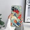 Hokusai The Great Wave Anime Dragon Phone Case for iPhone 11 15 Pro Max Case Coque 14 Plus 13 Pro 12 11 X XR 8 SE TPU Soft Cover