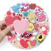 50 Cartoon Valentine's Day Stickers for DIY Decorations - Ideal for Scooters and Car Trunks