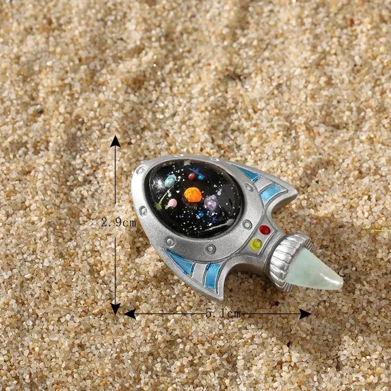 Figurki Miniaturowe Słodkie Kreskówkowe Astronauci Króliczki Mikro Krajobraz Ozdoby do Dekoracji Domu Królik Rzemiosło Pokój Biurko Dekoracja