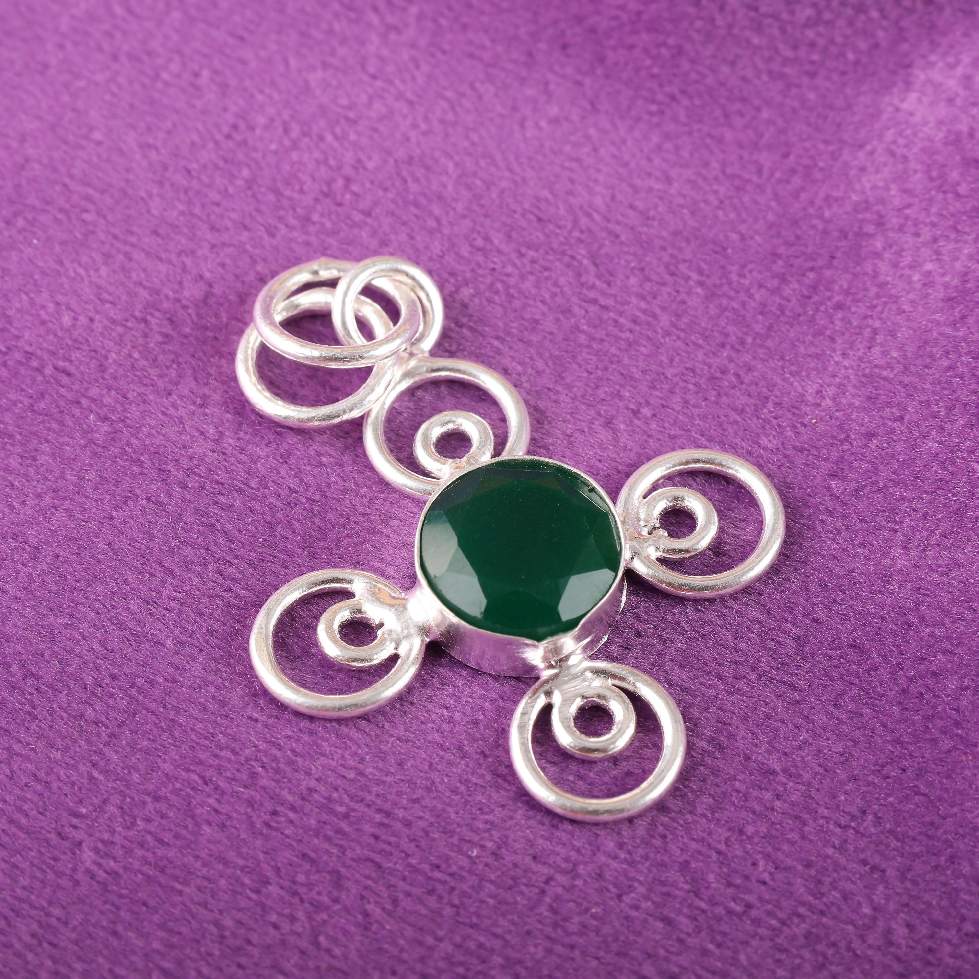 

Ослепительный кулон из зеленого оникса, ювелирное изделие из стерлингового серебра 925 пробы, подарок для женщин, кулон ручной работы, ювелирное изделие с драгоценным камнем, подарок для бабушки 1.57 Inches зелёный