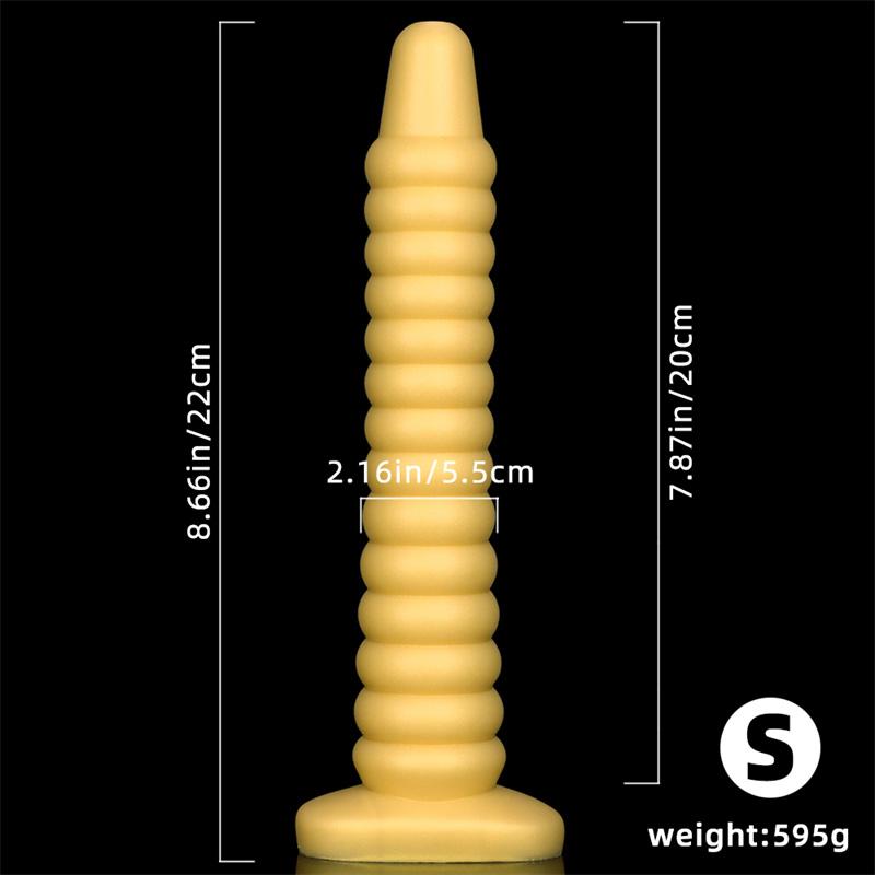 Tappi anali posteriori in silicone extra-lunghi di grandi dimensioni Indossare strisce anali Pratica Strumento di tortura anale Strumento di dilatazione anale Daisy Ano
