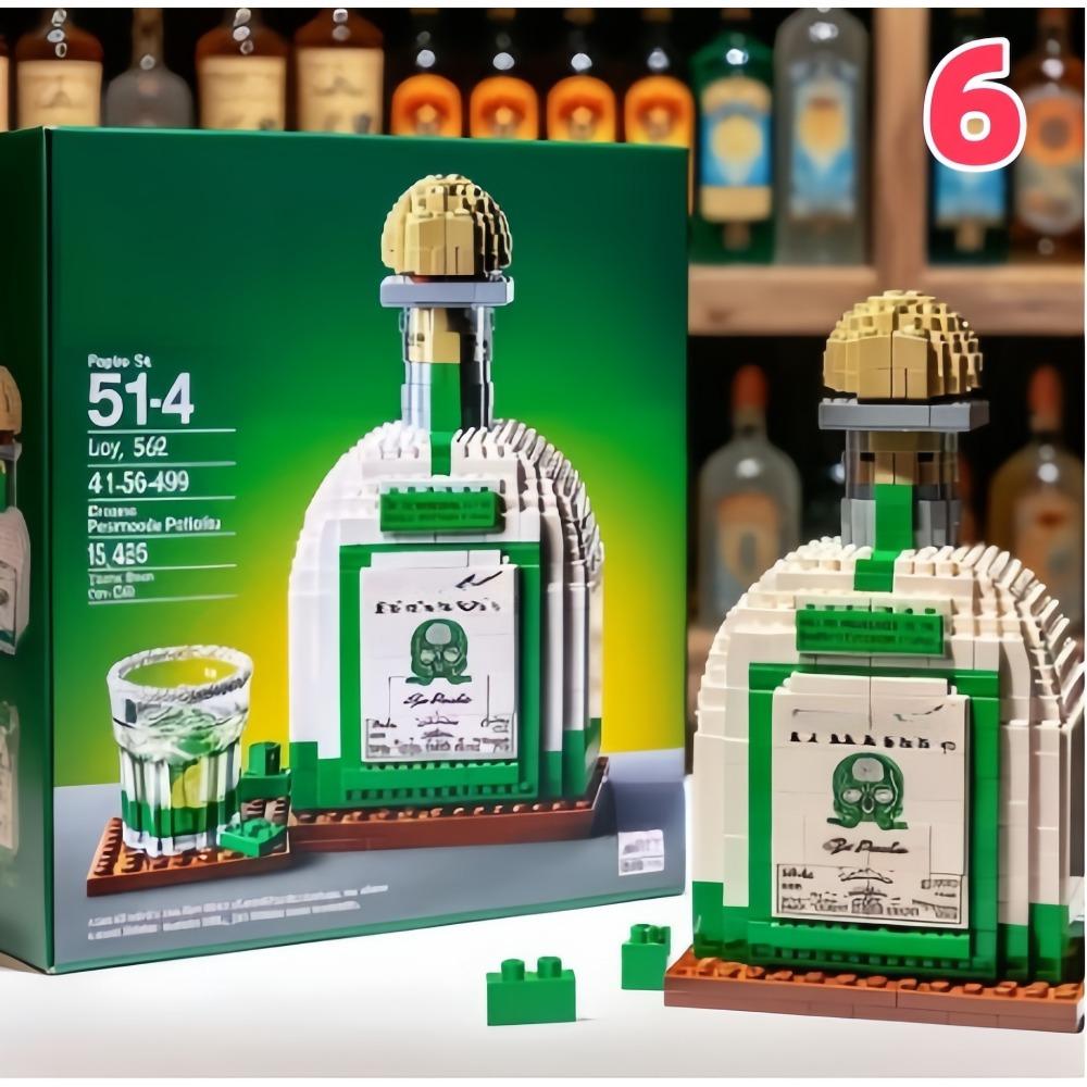 Baustein Whiskeyflasche Flasche Baustein Unternehmen Geschenk Firma Gedenk- Ausländische Weinflasche Schmuckstück Simulation Baustein