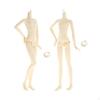 2 Pieces Doll 1/3 Flexible 20 Joints Ball Joint Dolls Toys for Female Body