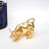 Gold Plated Vastu & Feng Shui Animals & Birds Set | Luck, Positivity & Wealth | Elephant, Bull, Kamdhenu Cow, (Gold Matte, 4 Inch)