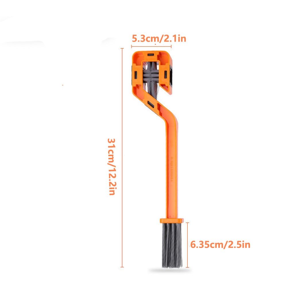 Double Head Bicycle Chain Clean Brush Portable Multifunction Bike Chain Cleaner Scrubber Design Cleaning Brush
