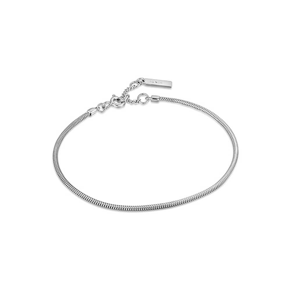 Smooth Snake 925 Silver Bracelet B038-02H
