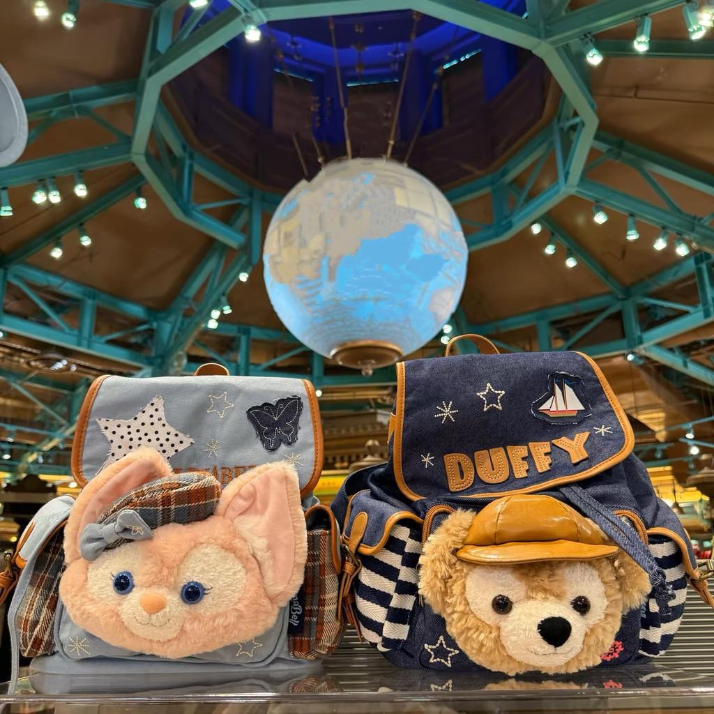 Bear Duffy Linabell Denim Backpack With Plush Details Padded Straps Use Kids