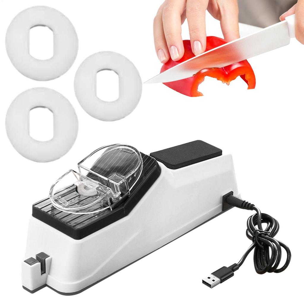 Automatyczne ostrzałki do noży USB akumulatorowe ostrzałki profesjonalne narzędzie do szybkiego ostrzenia noży kuchennych narzędzie drobne ostrze szlifierskie