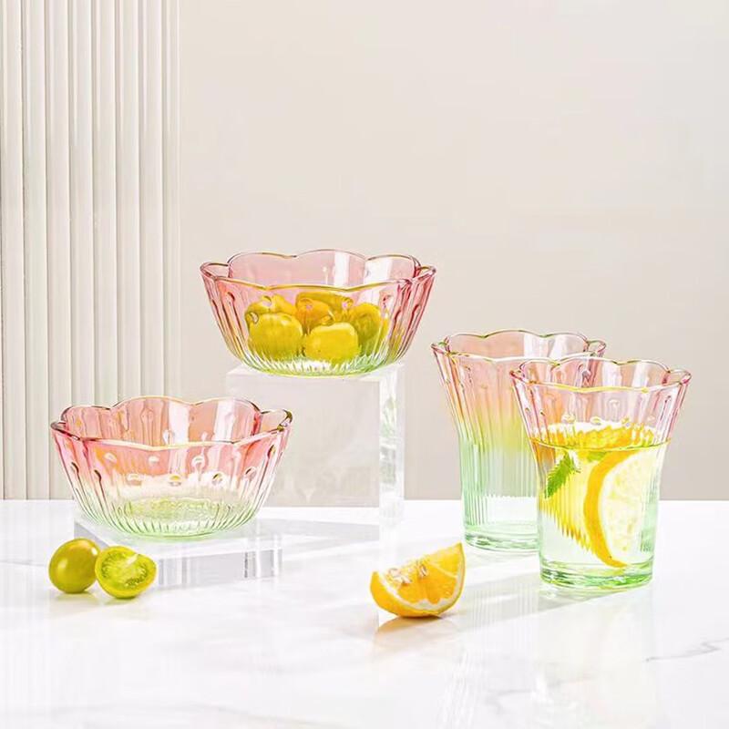 Aizlv Cherry Blossom Glass Bowl & Cup Set