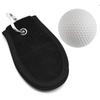 Golf Towel with Carabiner Hook Microfiber Double-Sided Velvets Black Cotton for Active Player