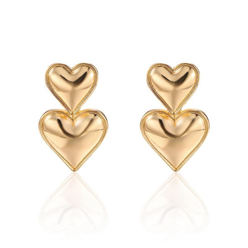 New Accessories Fashion Versatile Love Earrings Personalized Women's Stud Earrings Niche Earrings Earrings