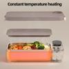 Rechargeable Food Warmer 900ml Capacity Electric Heated Lunch Box Hot Meal Container  Travel