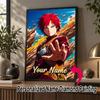 Personalized Gaara Naruto Diamond Art Custom Name 5D Diamond Painting Full Drill DIY Craft