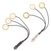 Piezo Contact Microphone 3 Transducer Pickups With End Pin Jack For Kalimba
