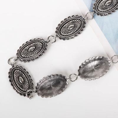 Vintage Metal Waist Chain For Women'S High End Ethnic Storm Semia Belt Decoration Spicy Girl Belt