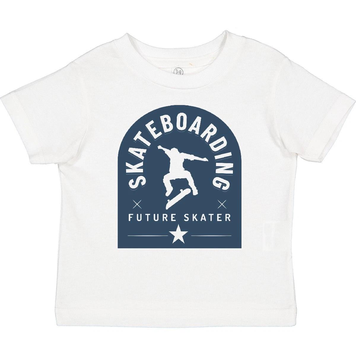 Inktastic Skateboarding Boys Future Skater Toddler kids boys T-Shirt Skateboarder Sports 140