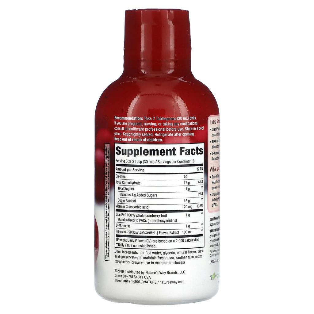 Nature'S Way, Cranrx, Liquid Cranberry, 16 Fl Oz (480 Ml)
