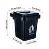 Wall Mounted Ashes Tray Multipurpose Trash Container Removable Stainless Steel Inner Bucket ABS Miniature Dustbin Decors