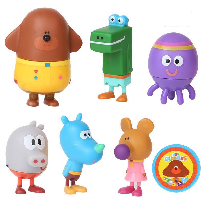 

6pcs New Hey Duggee Action Figure Toy Doll Giveaway Badge Kids Xmas Gift Toys