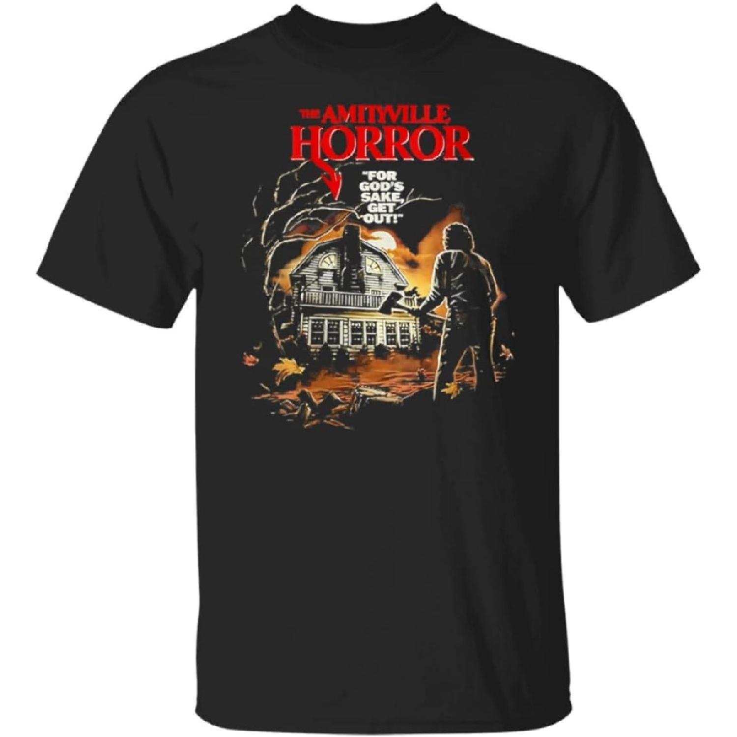Tee4you Womens-Amityville-Horror-T-Shirt Black S