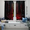 2 ks Marocké Hradní Závěsy Červená A Černá Barva Tmavý Styl Závěs Aplikujte Na Obývací Pokoj Ložnici Obchod Hotel